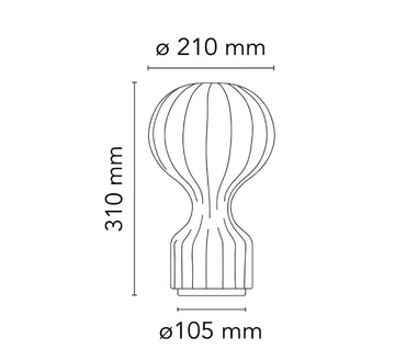 FLOS - GATTO 310 - LED cocoon resin table lamp by In Stock - view 3